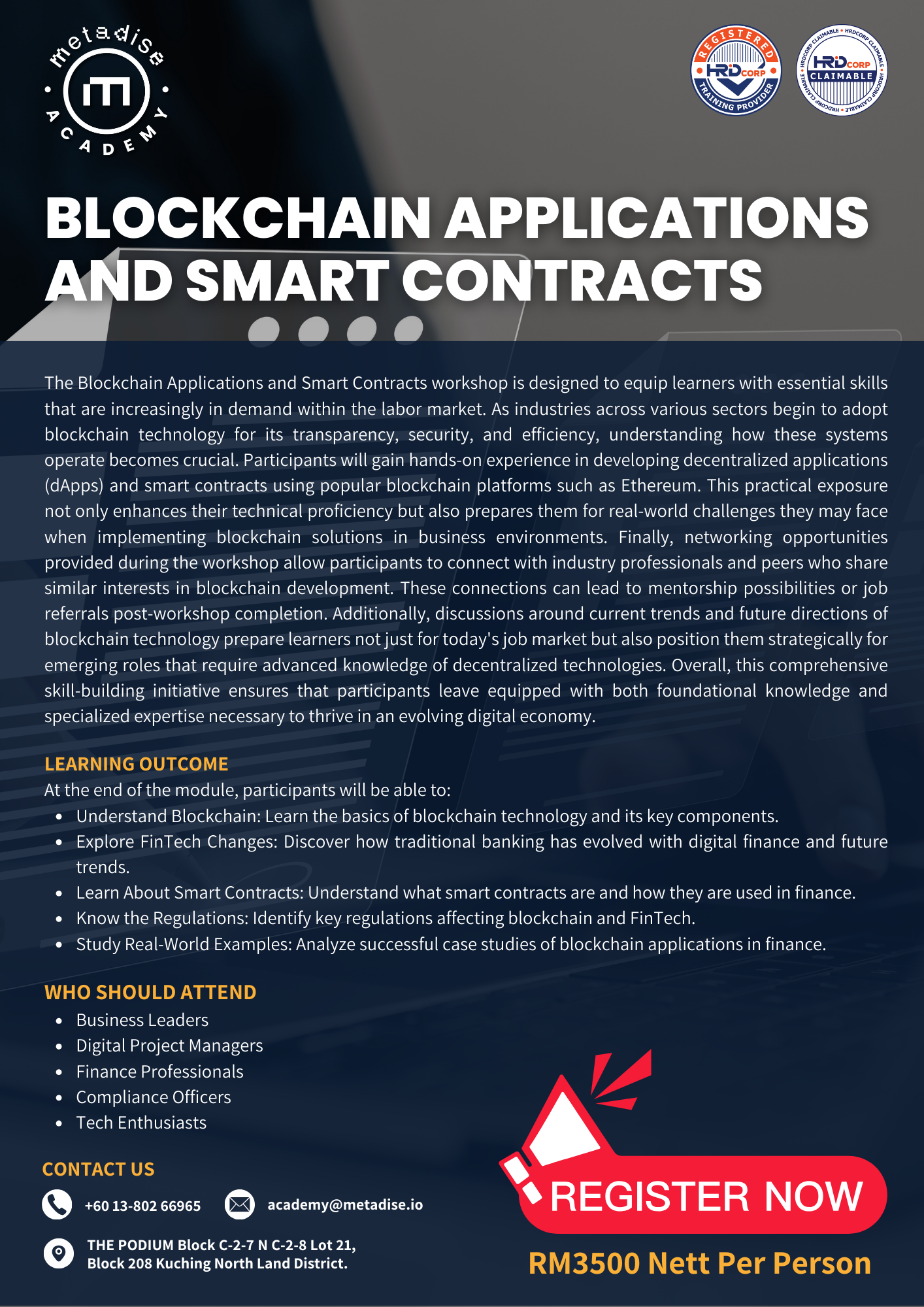 Brochure for AI in Human Resources Management course